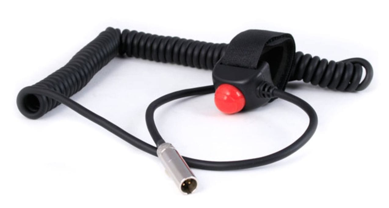 Tough reliable Velcro mount push to talk with extra long coil cord. 